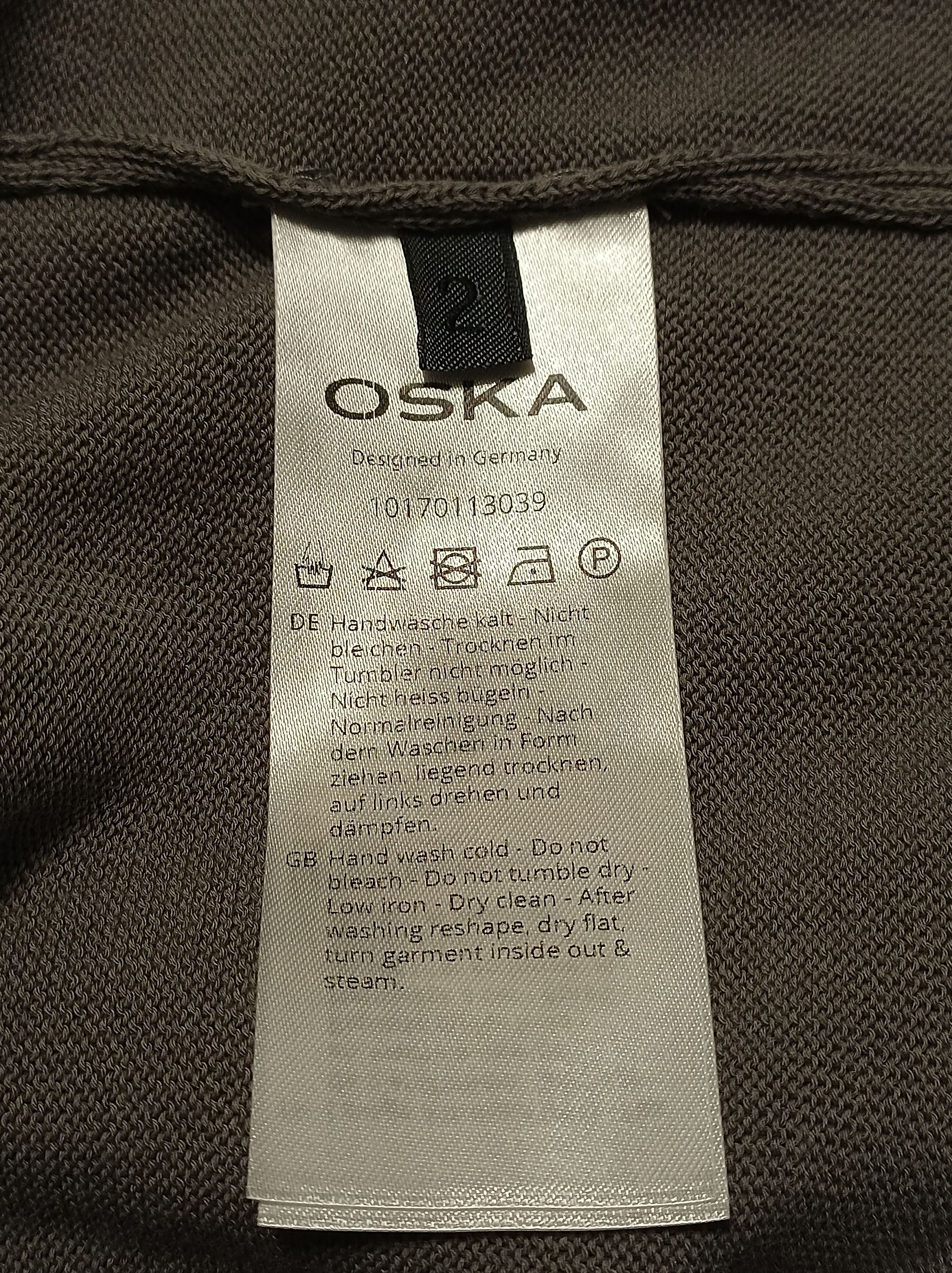 OSKA OSKA Grey Lightweight Cardigan Fine Knit Cotton Sz 2 Size M / US 6-8 / IT 42-44 - 11 Thumbnail