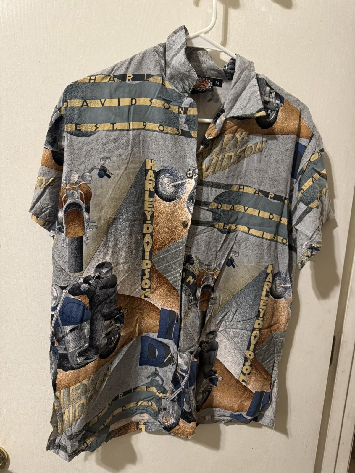 Harley Davidson Vintage Harley Tori Richardson AOP button down shirt Size US M / EU 48-50 / 2 - 1 Thumbnail