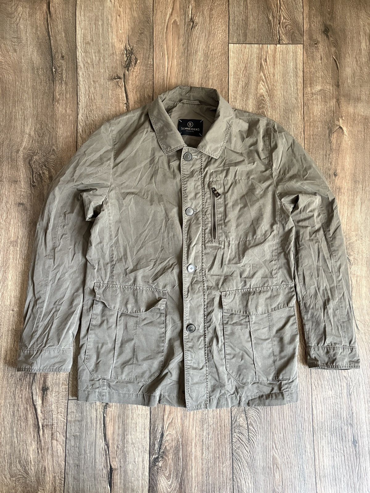 Schneiders Schneiders Salzburg Pino Garment Washed Light Jacket Size 50 Size US M / EU 48-50 / 2 - 1 Thumbnail