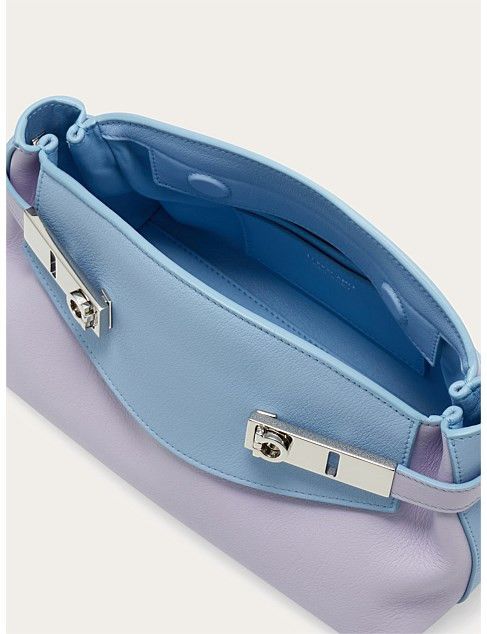 Salvatore Ferragamo o1s1rm0526 Size : OS / Crossbody Bag in Blue/Lilac Size ONE SIZE - 4 Thumbnail