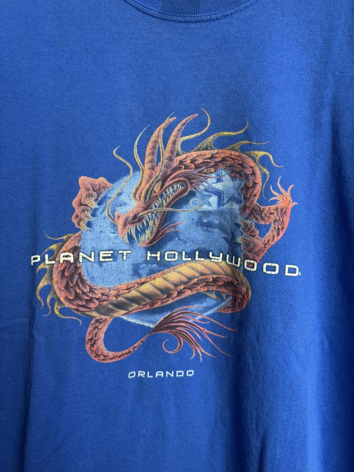 Japanese Brand Dragon Planet Hollywood Orlando Vintage Tees Size US XL / EU 56 / 4 - 4 Thumbnail