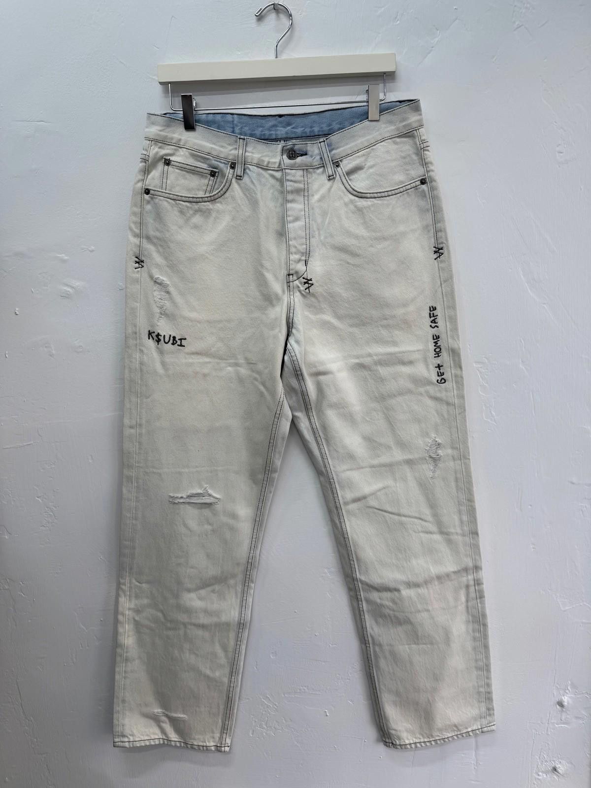 Ksubi new Ksubi mens denim jeans anti k white blue iceberg 32 Size US 32 / EU 48 - 1 Thumbnail