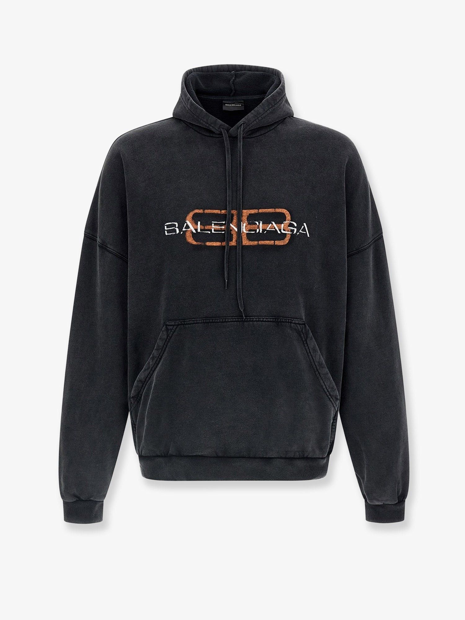 Balenciaga Cotton Hooded Sweatshirt Size US XS / EU 42 / 0 - 1 Thumbnail