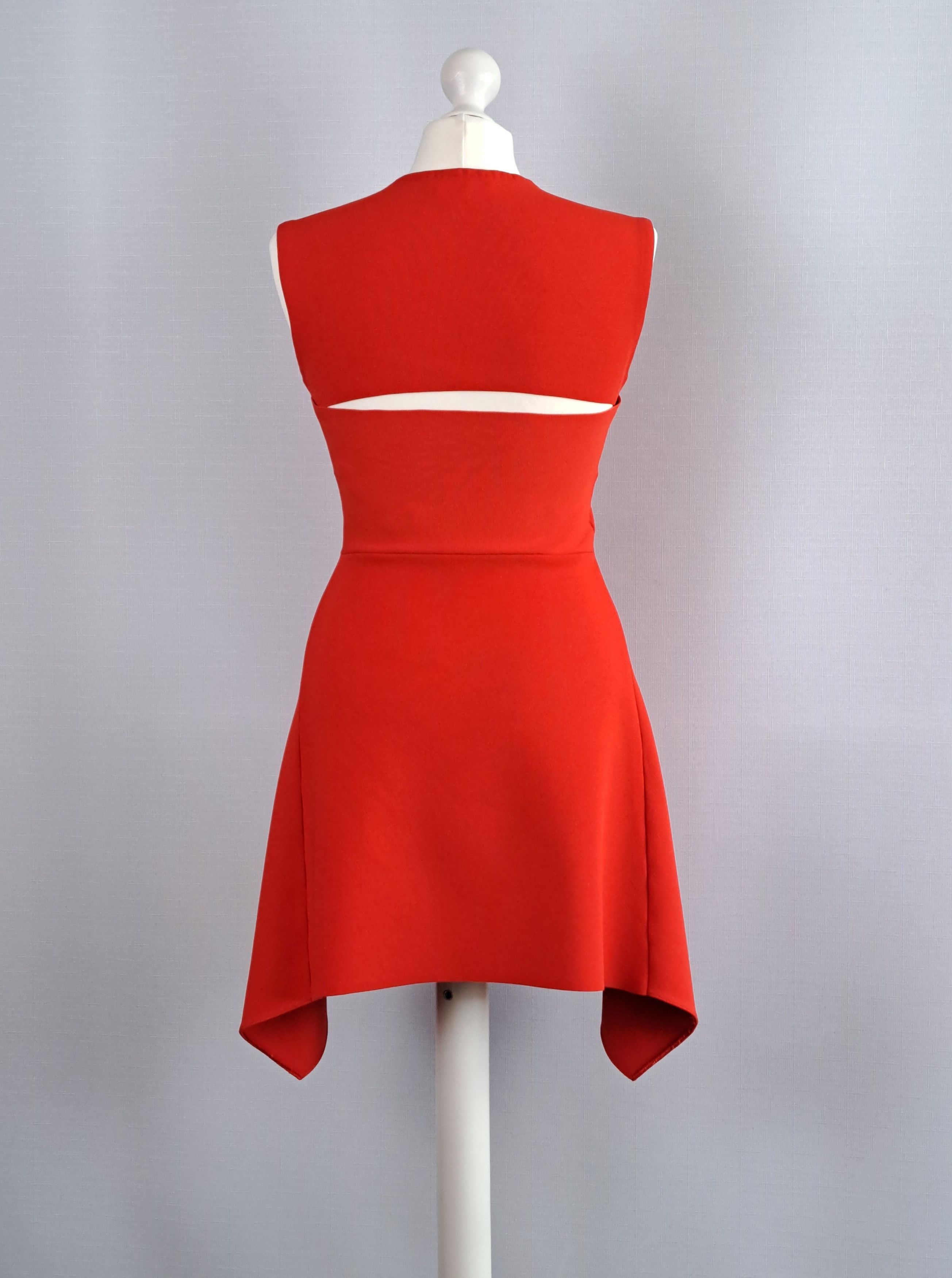 Stella McCartney Stella McCartney asymmetric red mini dress. Size 40 Size S / US 4 / IT 40 - 3 Thumbnail