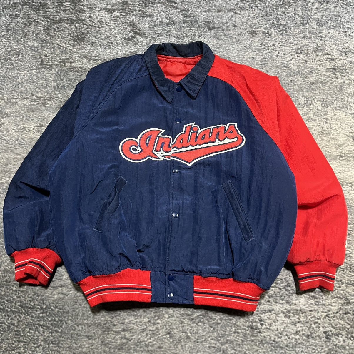 Starter Vintage 90s Cleveland Indians Starter Diamond MLB Jacket Size US M / EU 48-50 / 2 - 3 Thumbnail