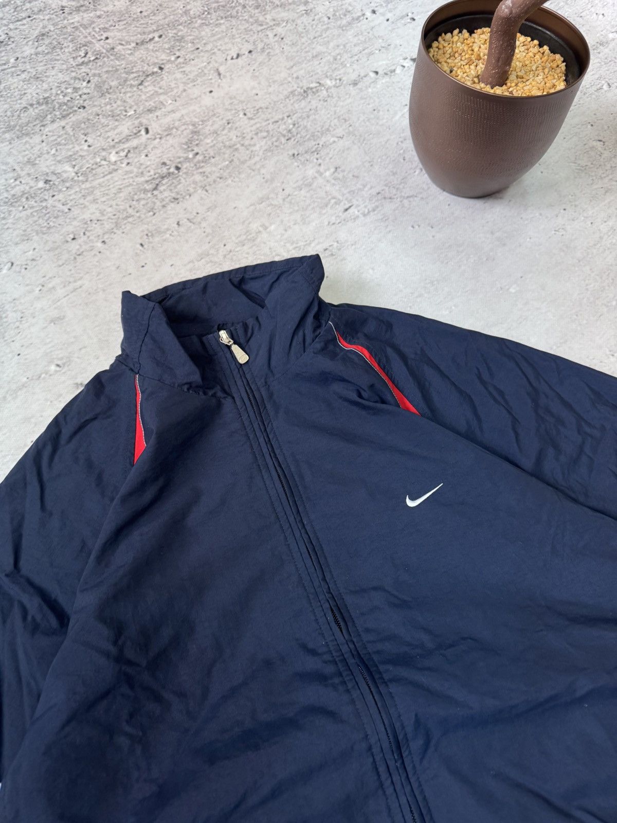 Nike × Vintage NIKE VINTAGE BASIC LOGO OVERSIZE BAGGY LIGHT JACKET Size US XL / EU 56 / 4 - 3 Thumbnail