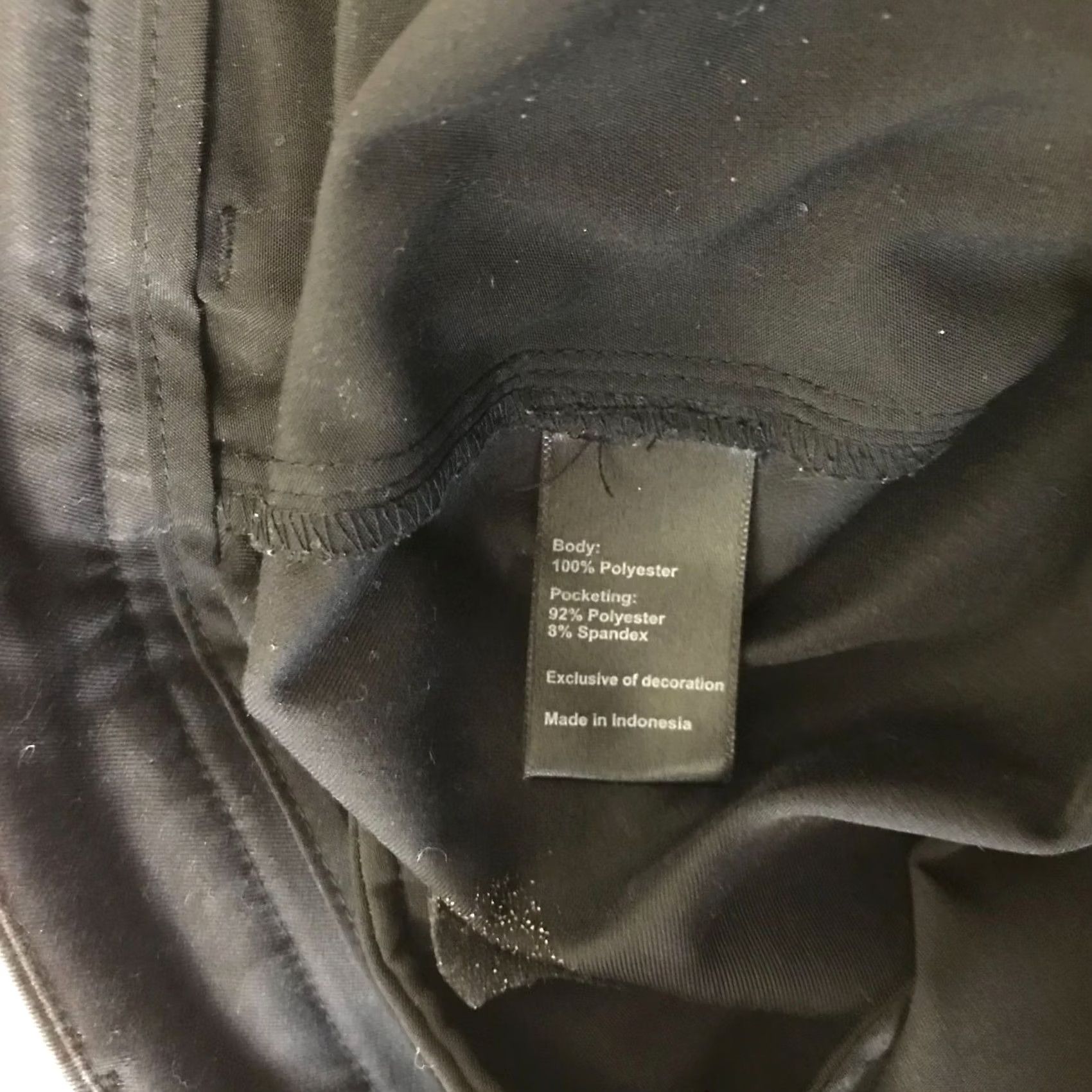 Vintage PROOF BLACK CASUAL SHORTS Mens 33 Polyester Size US 33 - 7 Thumbnail