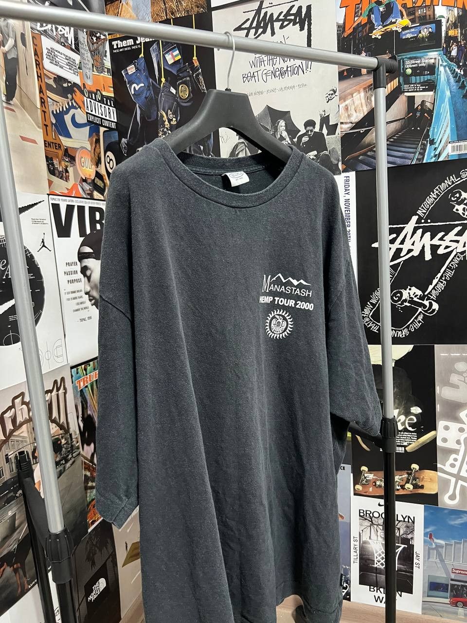 Japanese Brand Vintage Manastash Hemp Tour 2000 T-shirt JAPAN BRAND Size US XL / EU 56 / 4 - 1 Thumbnail