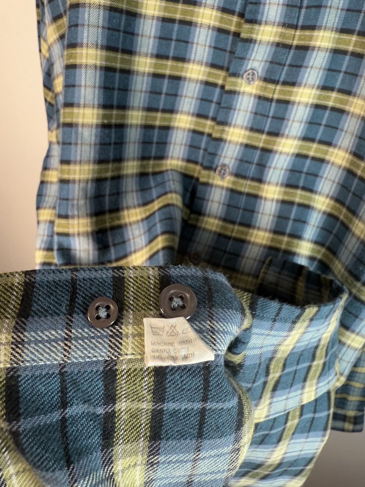 Yves Saint Laurent YSL Shirt Check Plaid Flannel Vintage Yves Saint Laurent Size US XL / EU 56 / 4 - 11 Thumbnail