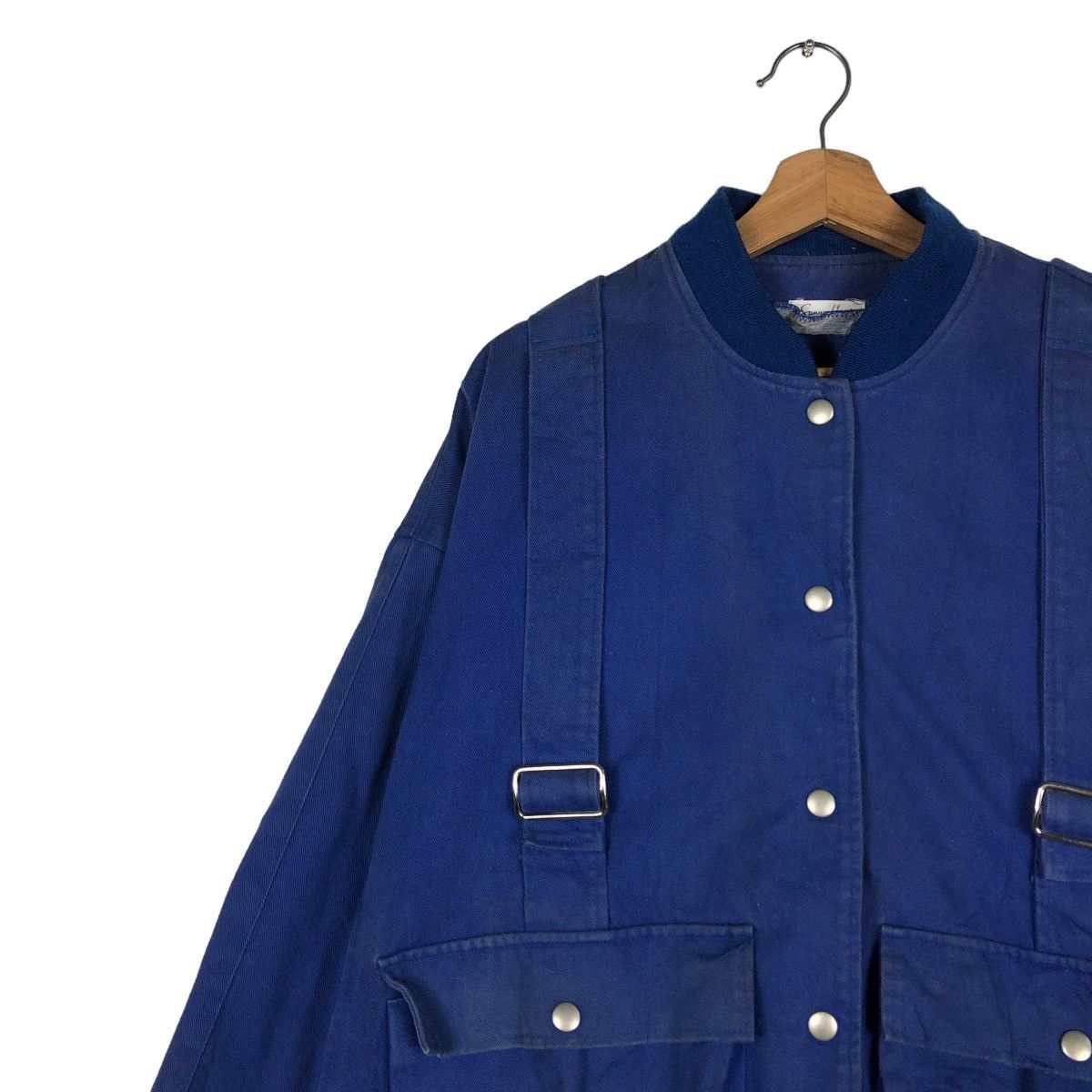 Japanese Brand 🔥VINTAGE PARACHUTE BONDAGE BIKER BOMBER JACKET SUNNY HOUSE Size US M / EU 48-50 / 2 - 9 Thumbnail