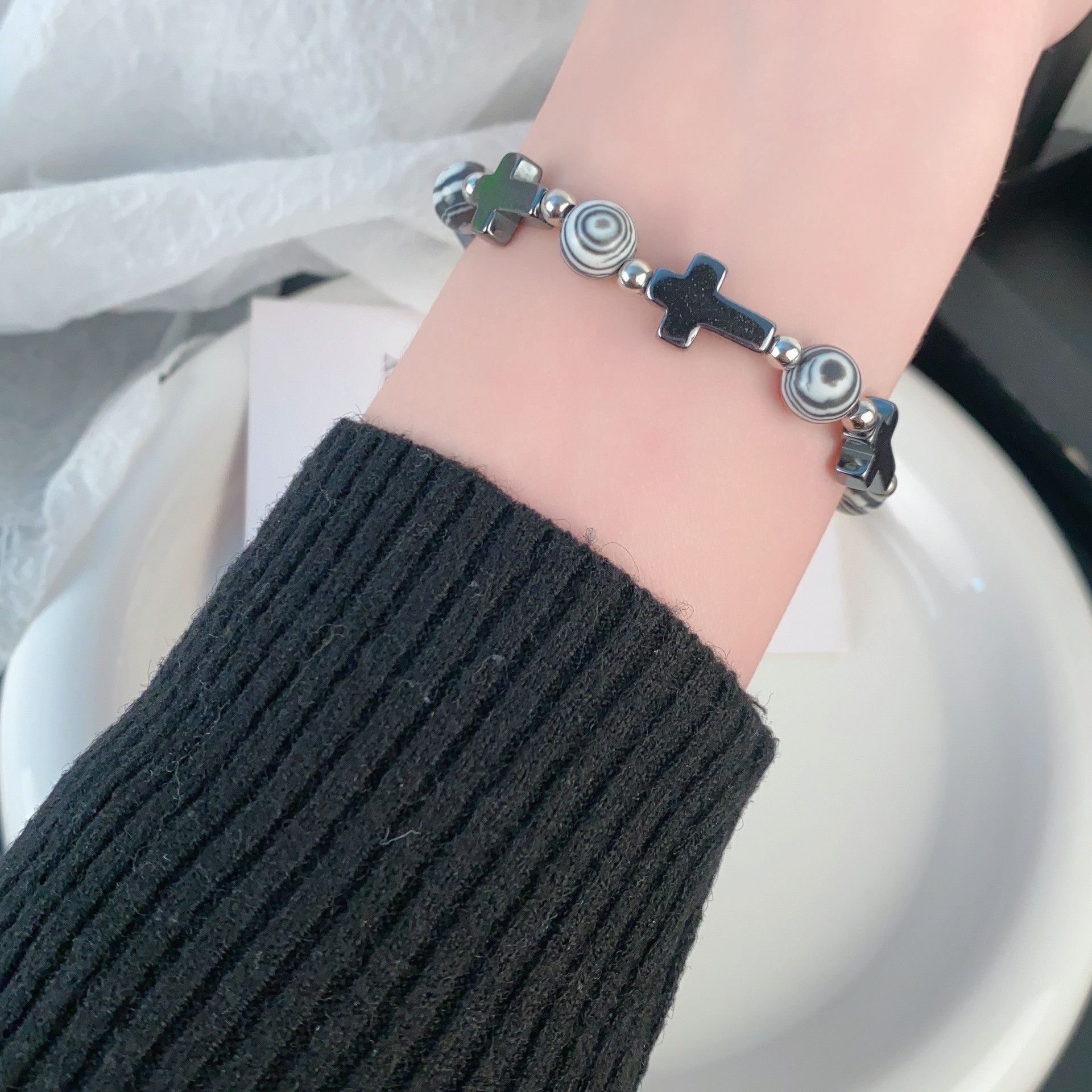 Jewelry Cross Vintage Bracelet Y2K Punk Chain Gotch Bracelets Chains Size ONE SIZE - 2 Thumbnail