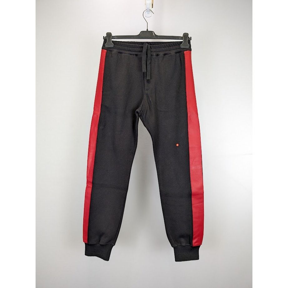 Alexander McQueen o1rshd1 Sweatpant Jogger in Black / Red Size US 32 / EU 48 - 3 Thumbnail