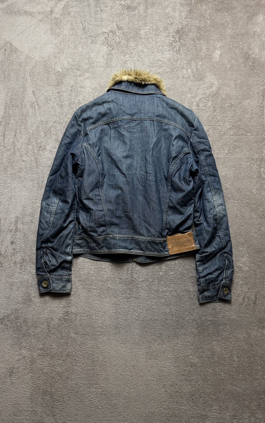 Hysteric Glamour Vintage Y2K Replay Faux Fur Denim Jacket gucci dolce gabbana Size S / US 4 / IT 40 - 5 Thumbnail