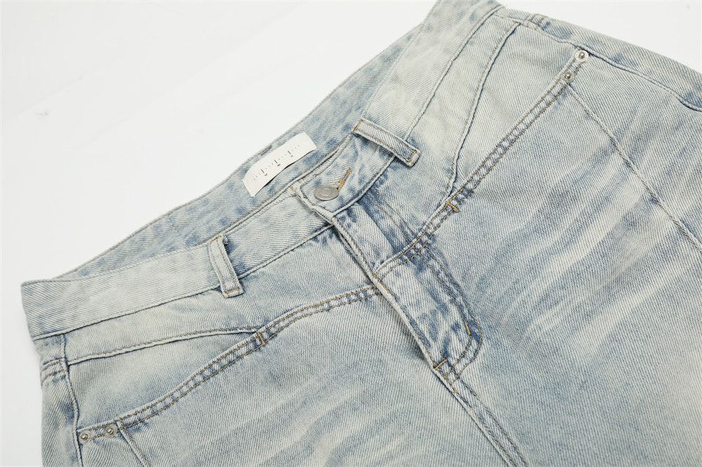 Jean Men's vintage street washed distressed jeans Size US 32 / EU 48 - 3 Thumbnail