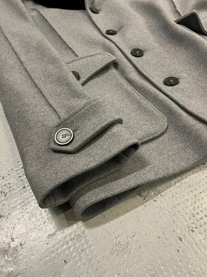 Emporio Armani AW2017 Emporio Armani Faux Fur Collar Grey Wool Coat Size US M / EU 48-50 / 2 - 6 Thumbnail