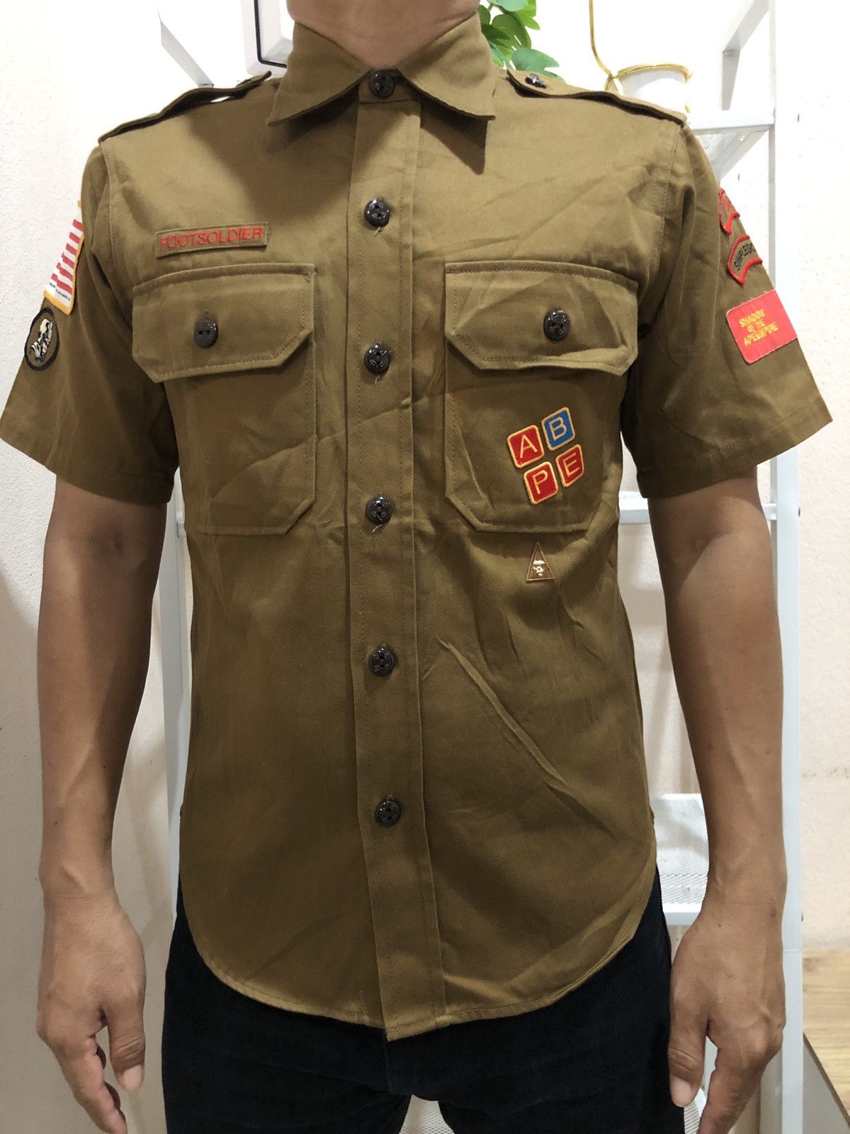 Bape RARE OG Vintage 1999 Ape Scout Shirts Size US S / EU 44-46 / 1 - 1 Thumbnail