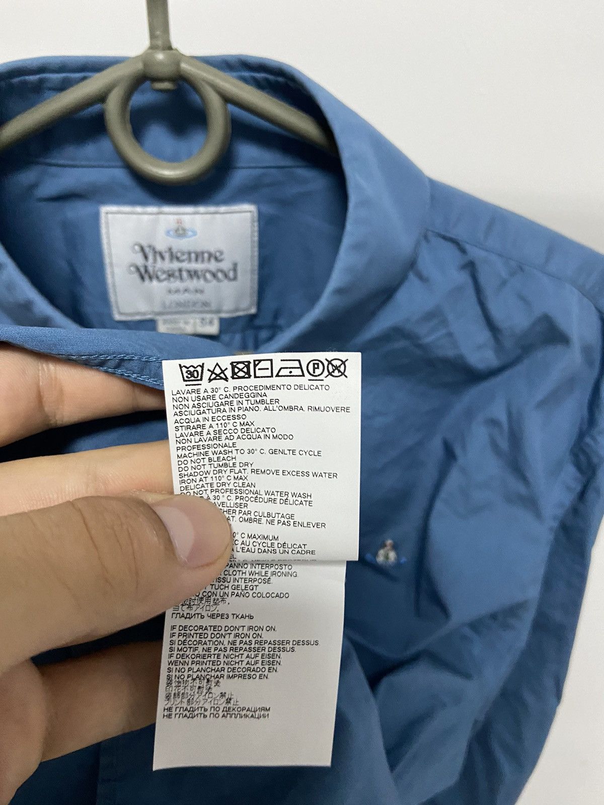 Vintage × Vivienne Westwood Vivienne Westwood Vintage Button Ups Small Orb Logo Size US L / EU 52-54 / 3 - 7 Thumbnail