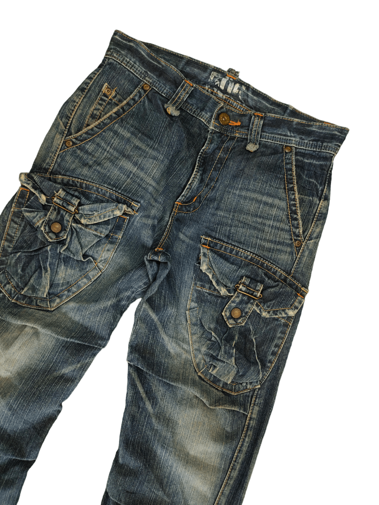 Edwin Flare Jeans Edwin 505 Multi Cargo Pocket Denim Boot Cut Size US 31 - 4 Thumbnail