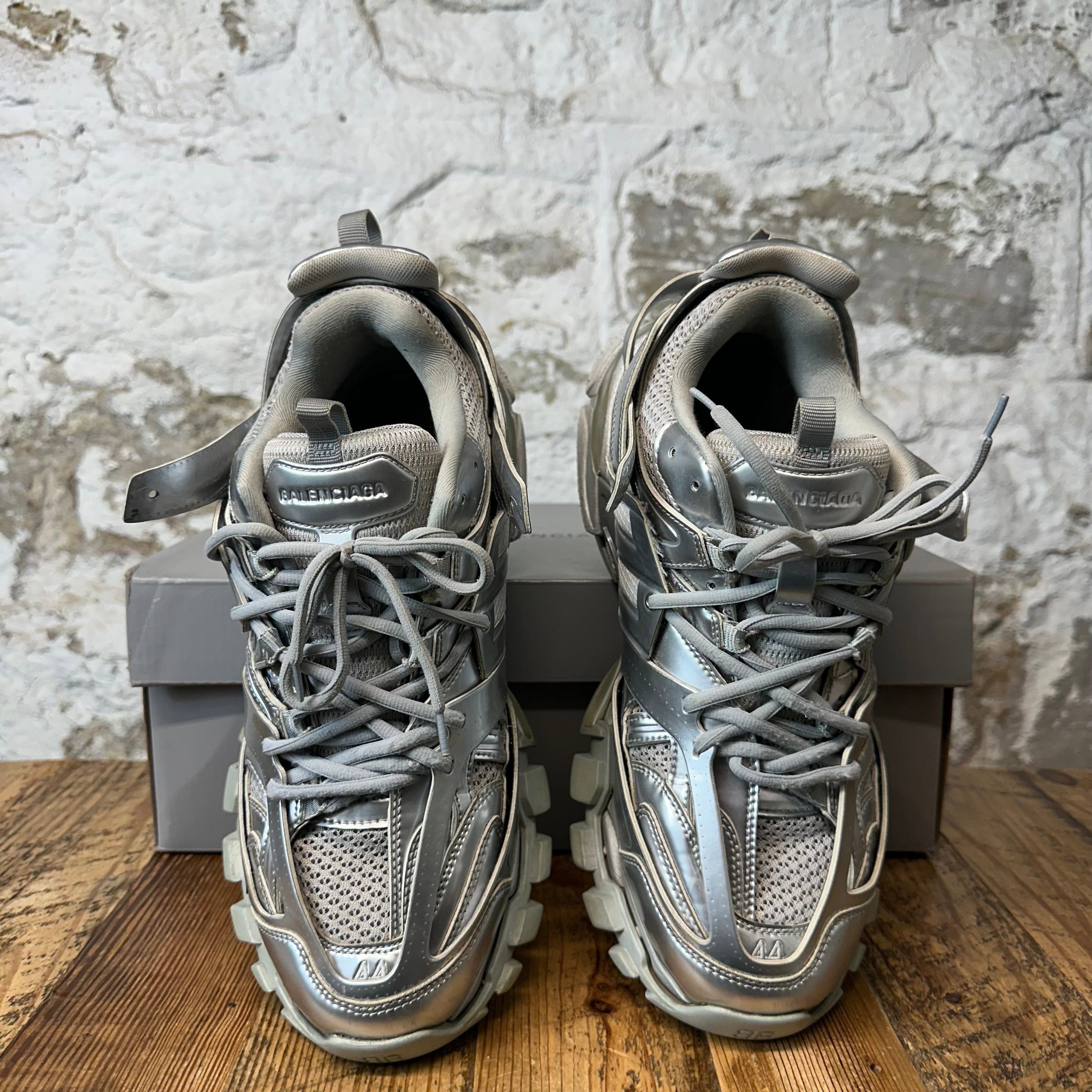 Balenciaga Balenciaga Track Runner Silver Sneaker Sz 11 (44) Size US 11 / EU 44 - 3 Thumbnail