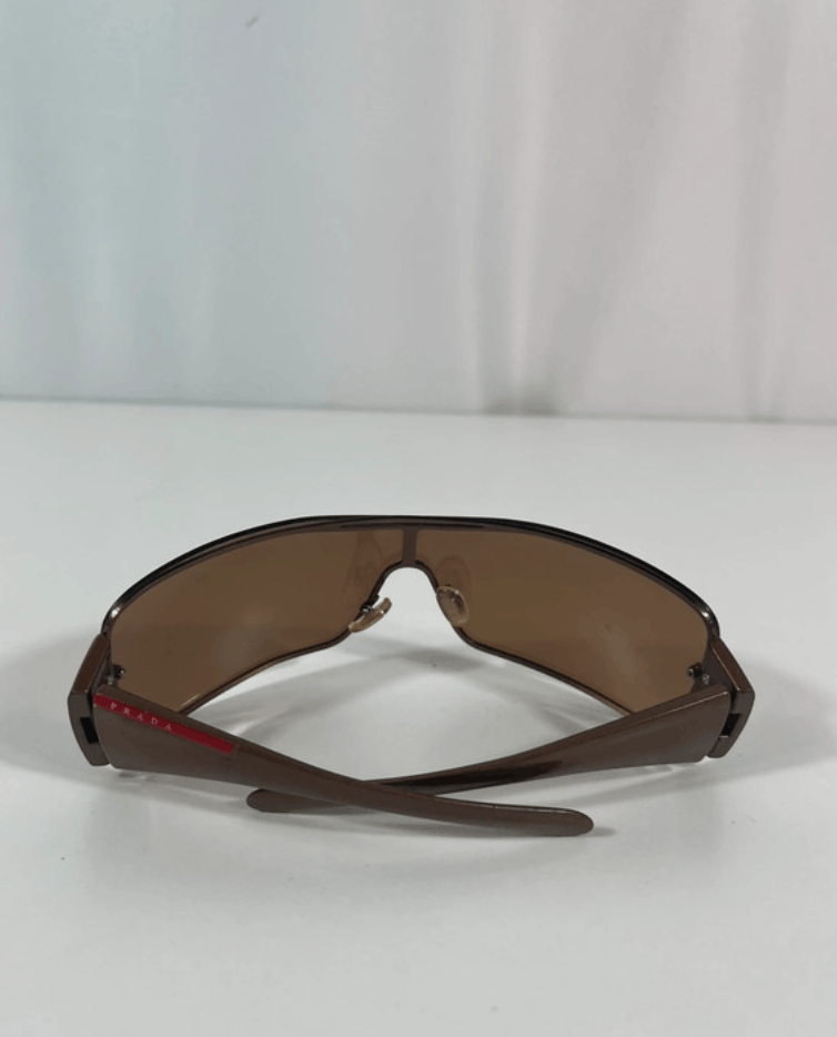Prada PRADA Sunglasses Star Flame Wrap Shield Metal Size ONE SIZE - 6 Thumbnail