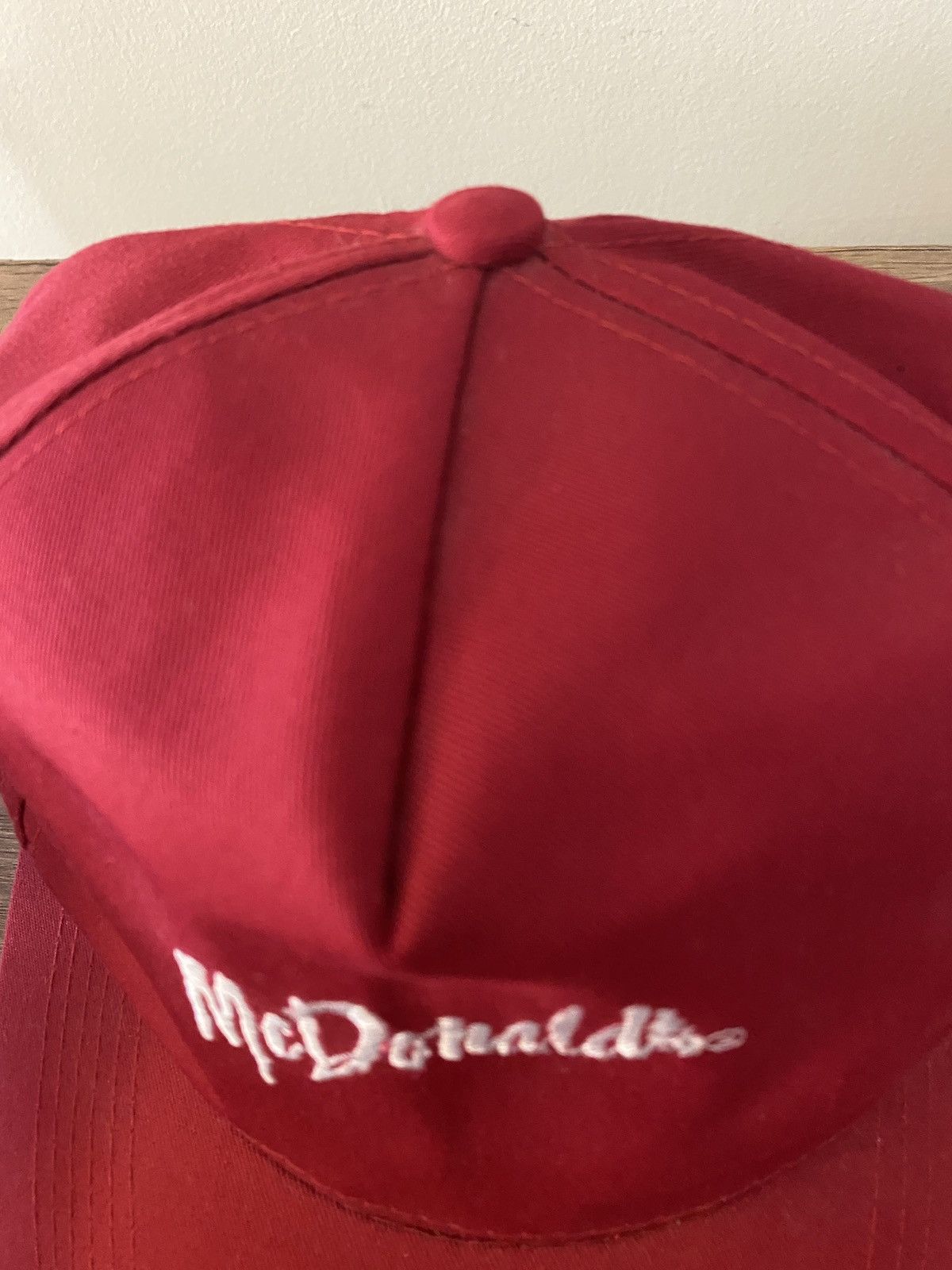 Vintage Vintage 80’s McDonald’s Red Uniform Snap Back Hat Cap Size ONE SIZE - 8 Thumbnail