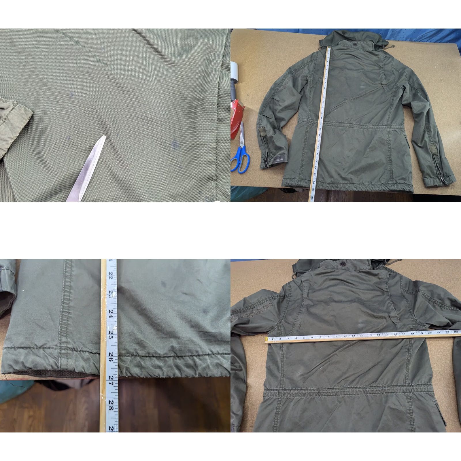 G-Star G-STAR Trooper Jacket Mens Size S Full Zip Green Hooded Small Jacket Size US S / EU 44-46 / 1 - 9 Thumbnail