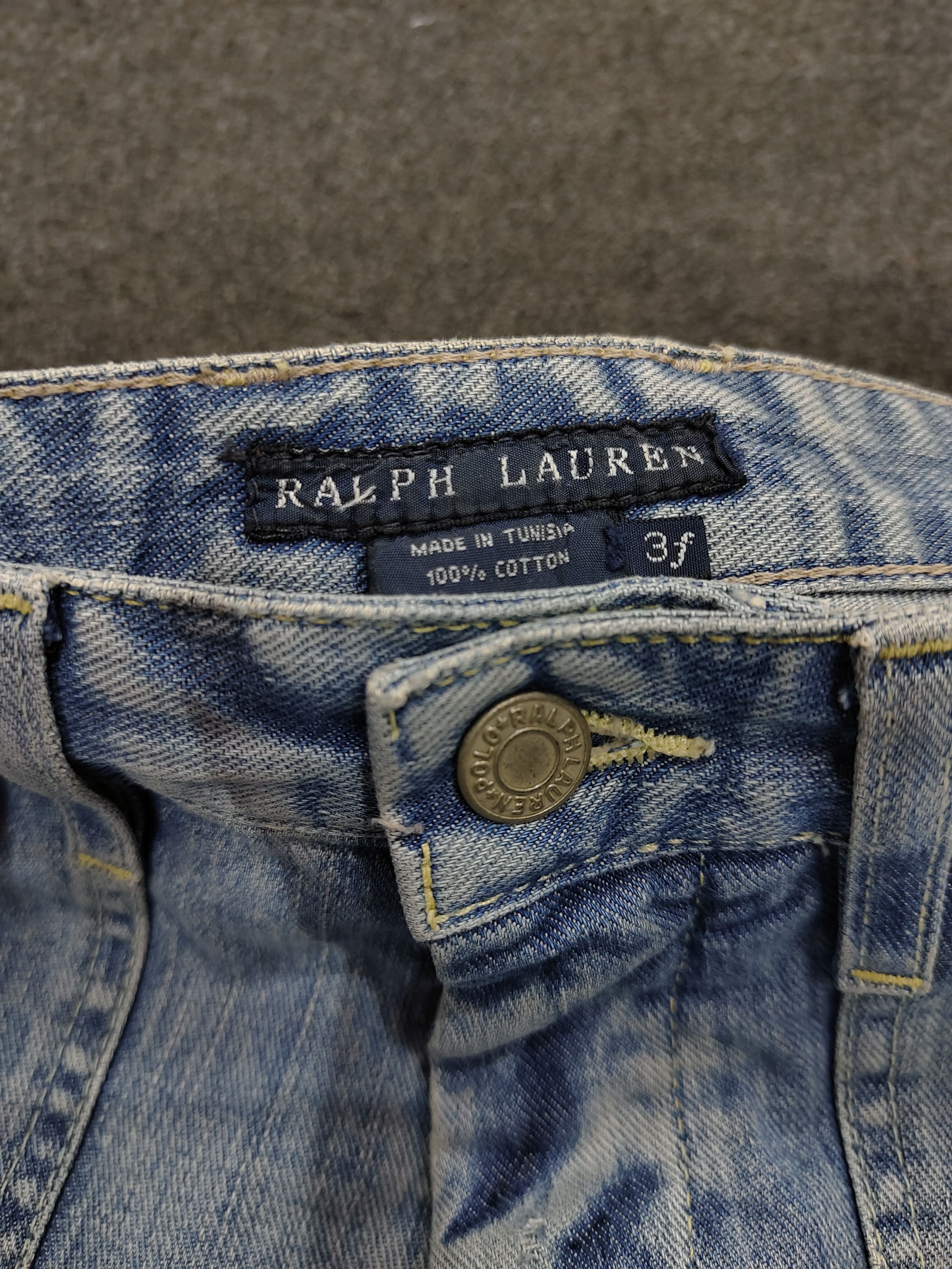Ralph Lauren SICK🔥Vtg Ralph Lauren Distressed Jeans Size 31" - 5 Thumbnail