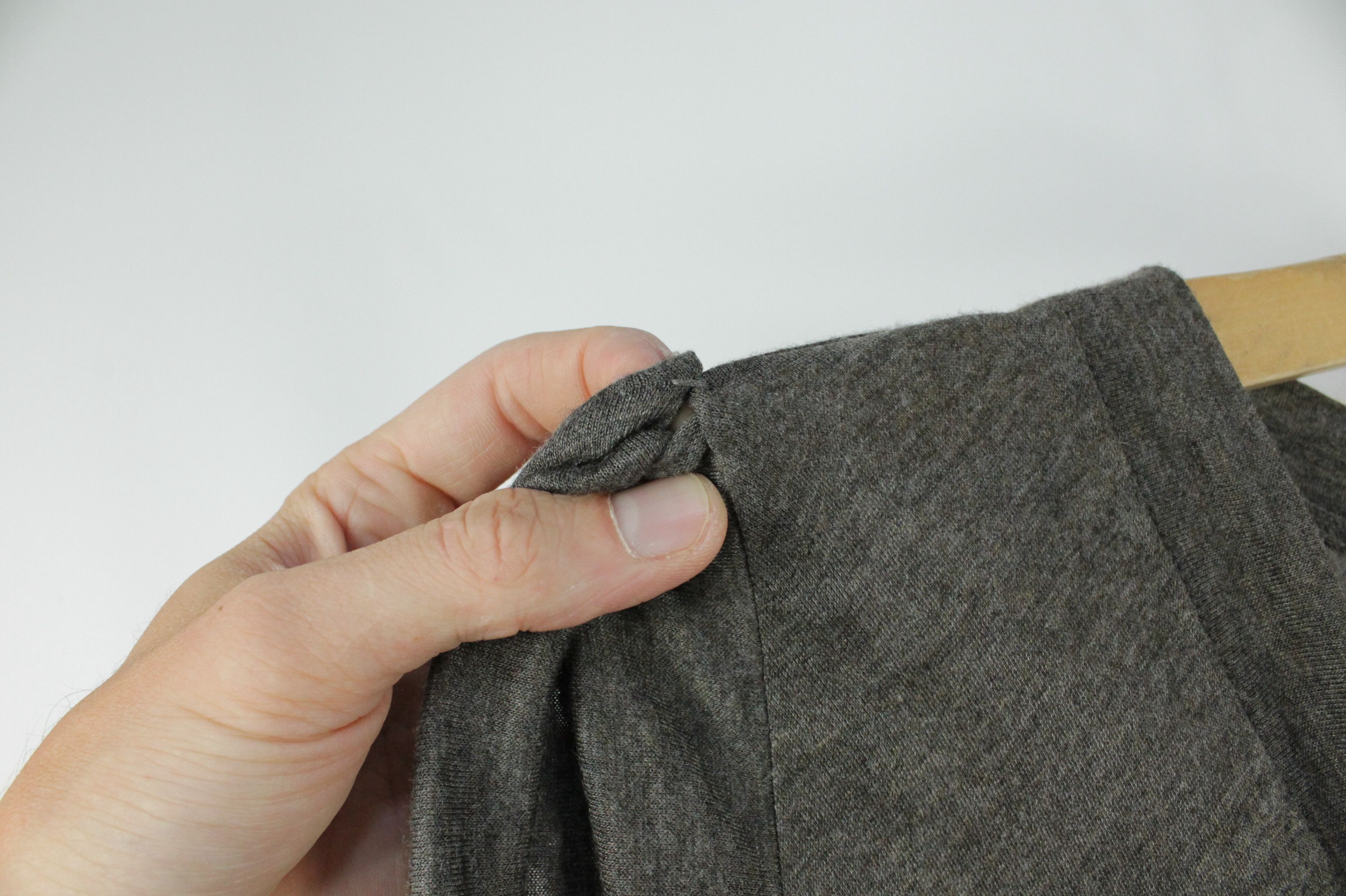 Max Mara Max Mara Gray Stretch Viscose Jersey Asymmetrical Dress Size L / US 10 / IT 46 - 3 Thumbnail