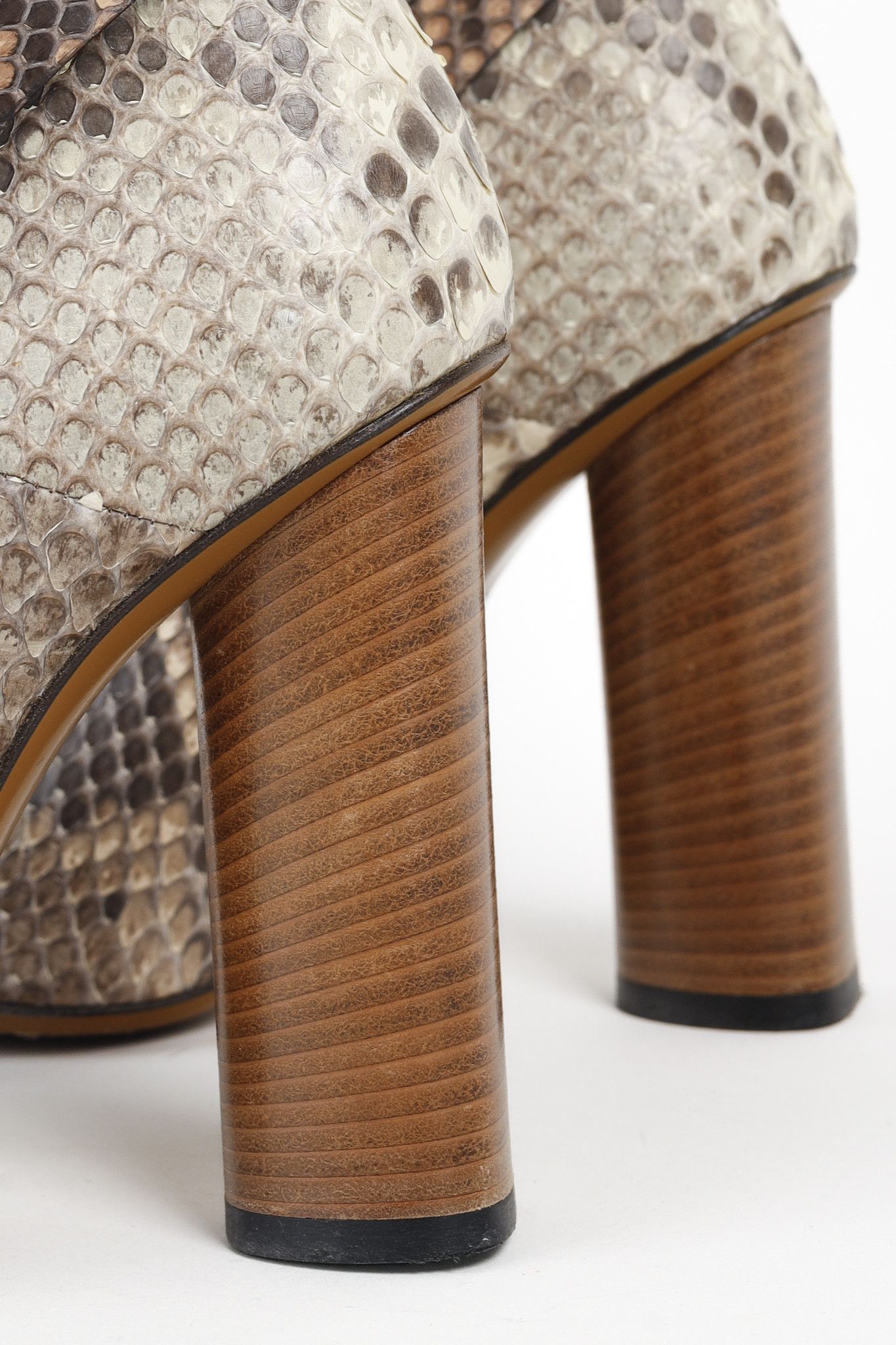 Gucci Gucci SS/15 Runway Python Buckled Knee-High Boots Size US 9 / IT 39 - 8 Thumbnail