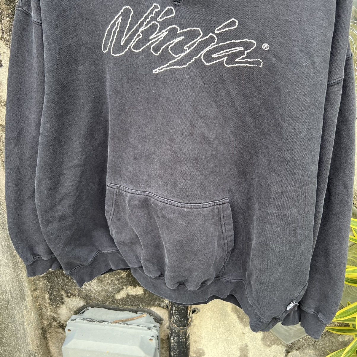 Vintage “VINTAGE” KAWASAKI NINJA DISTRESS HOODIE Size US XXL / EU 58 / 5 - 4 Thumbnail