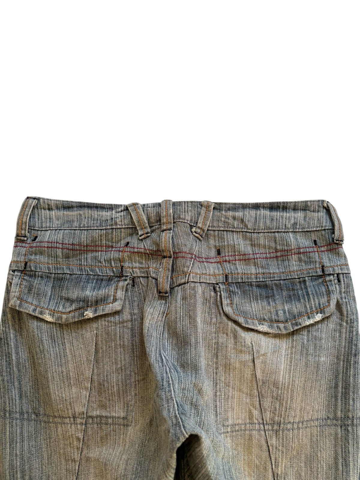 Japanese Brand × Number (N)ine Vintage Japanese Brand Mud Wash Distressed Flare Jeans Size US 32 / EU 48 - 8 Thumbnail
