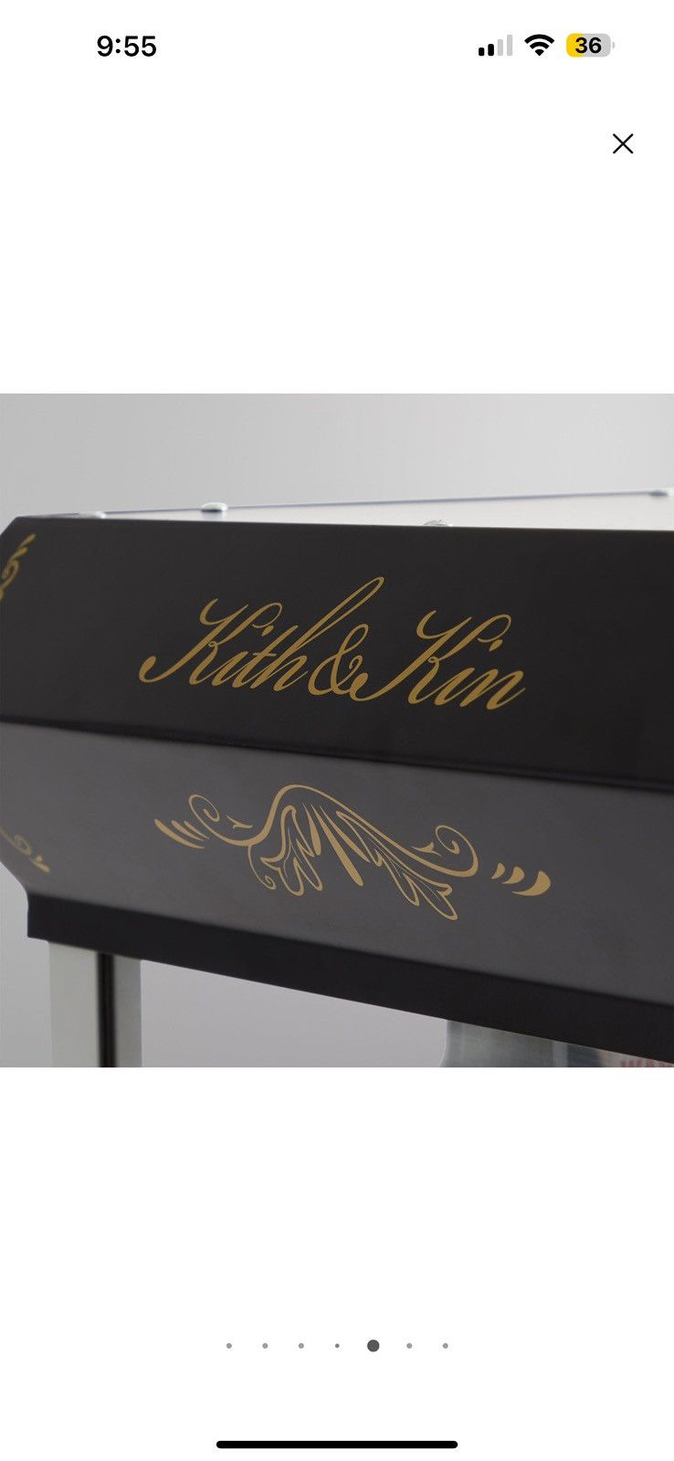 Kith Kith Kithmas popcorn Cart/ Machine Size ONE SIZE - 5 Thumbnail