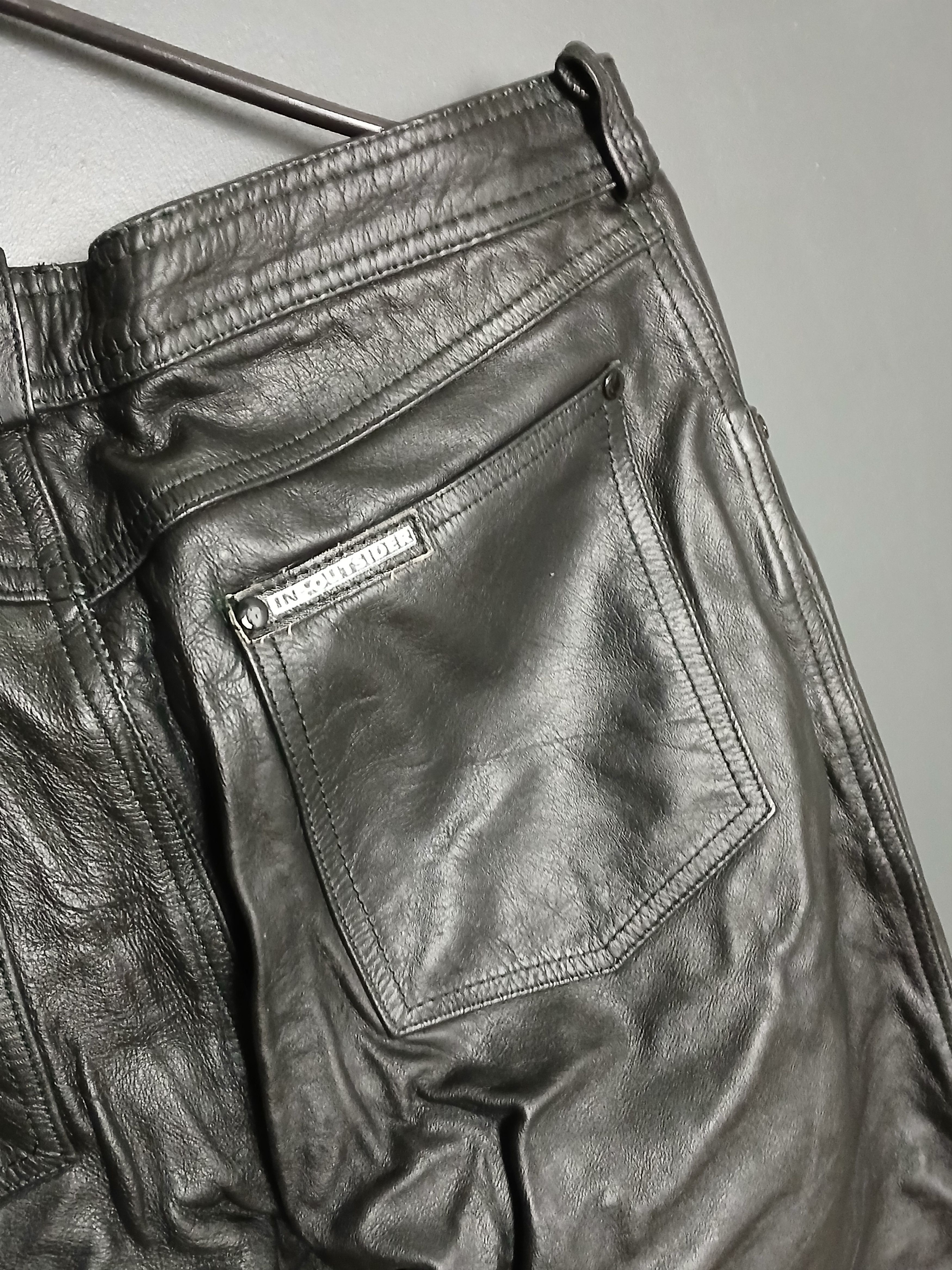 Leather × Vintage Vintage Leather Pants Size US 32 / EU 48 - 6 Thumbnail