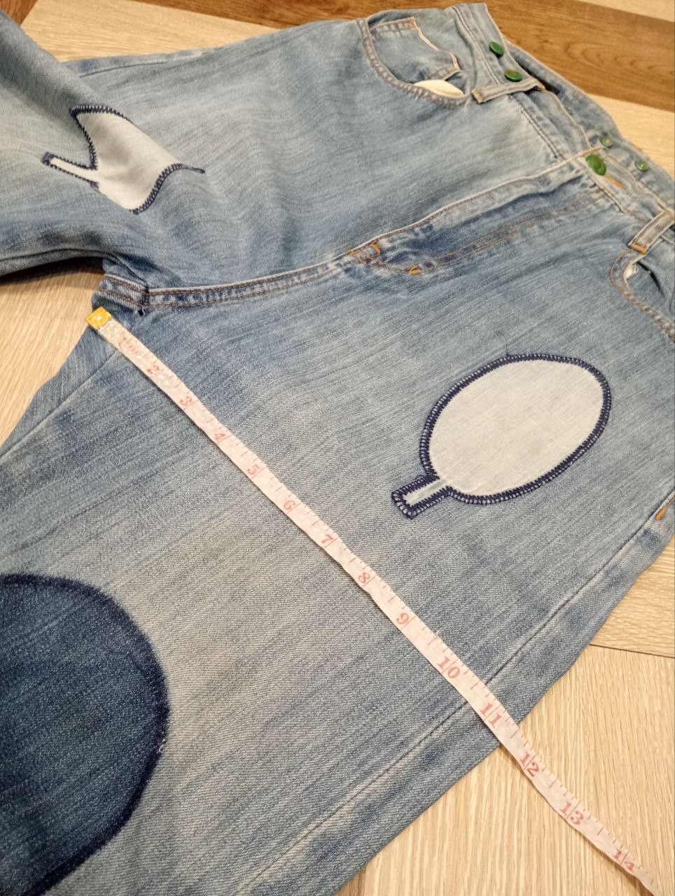 Ne-Net NE-NET ISSEY MIYAKE DISTRESSED BLUE DENIM PANTS Size US 30 / EU 46 - 18 Thumbnail
