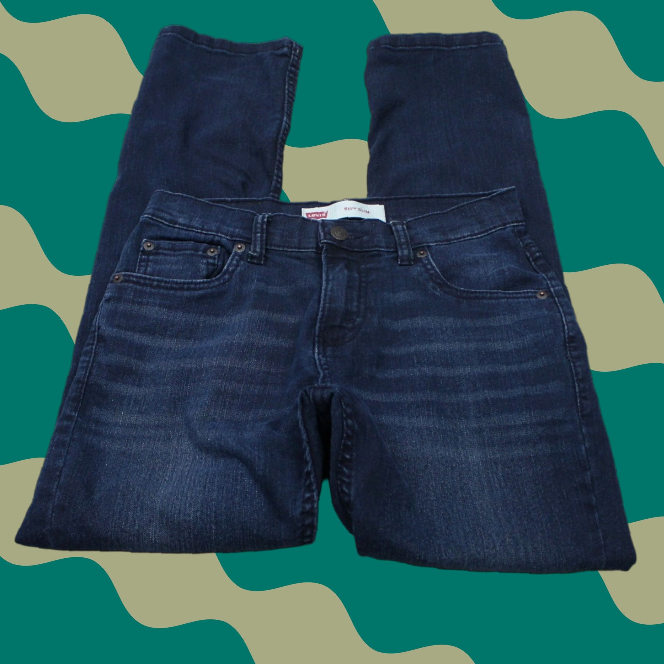 Levi's Levi's 511 Slim Jeans Womens 14 Regular 27x27 Blue Cotton Stretch 5-Pocket Denim Jeans Size 36" / US 14 / IT 50 - 1 Thumbnail