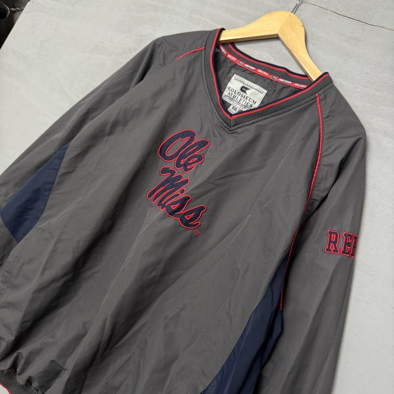 Vintage Vintage Ole Miss Rebels Grey Windbreaker Men’s XXL Size US XXL / EU 58 / 5 - 3 Thumbnail