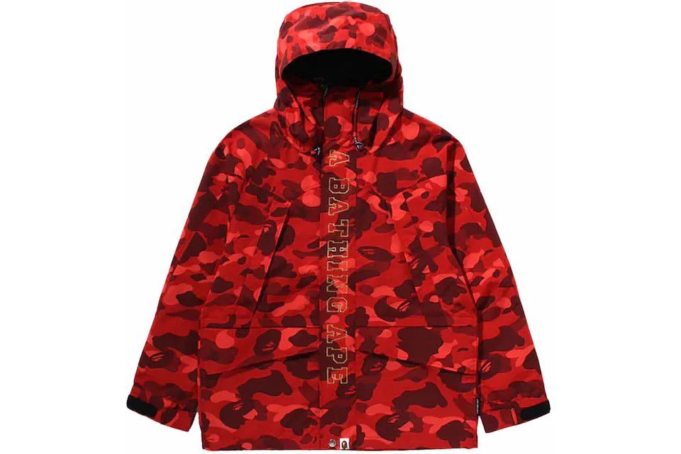 Bape × October's Very Own Bape x OVO snowboard Jacket - Red Camo Size US L / EU 52-54 / 3 - 1 Thumbnail