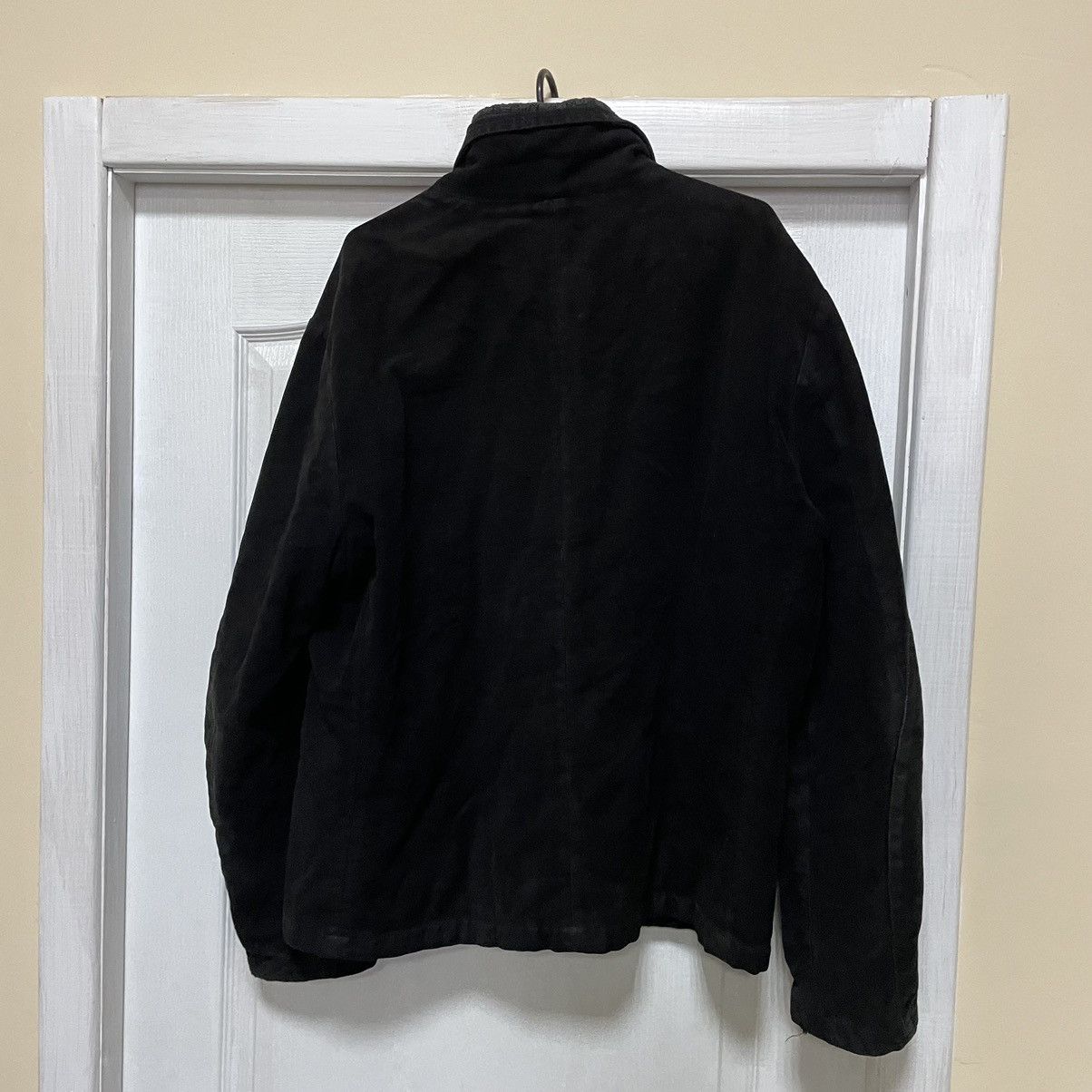 Archival Trussardi black velvet suede bomber jacket old mone