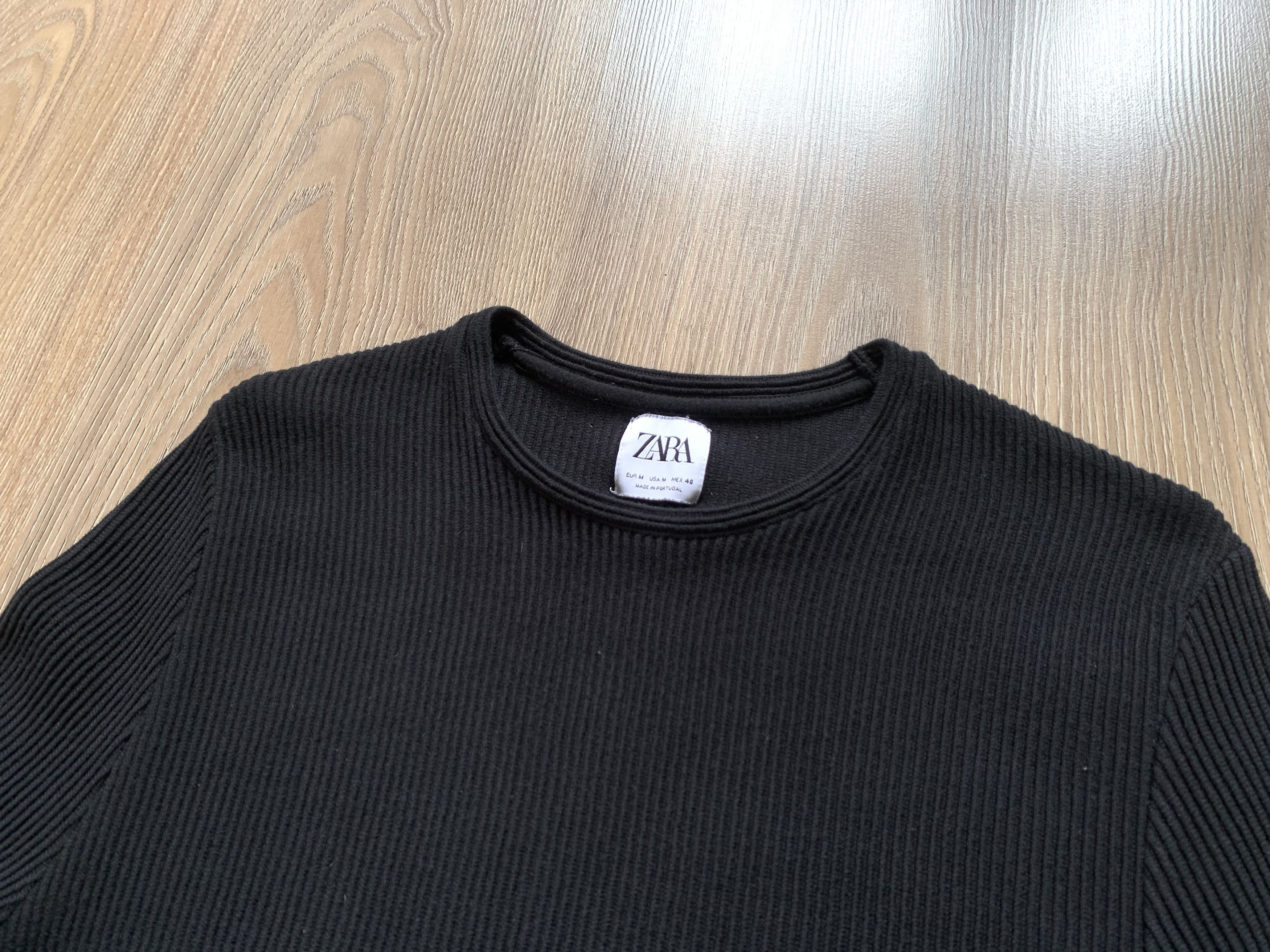 Designer × Zara Zara Man Black Basic Long Sleeve Size US M / EU 48-50 / 2 - 4 Thumbnail