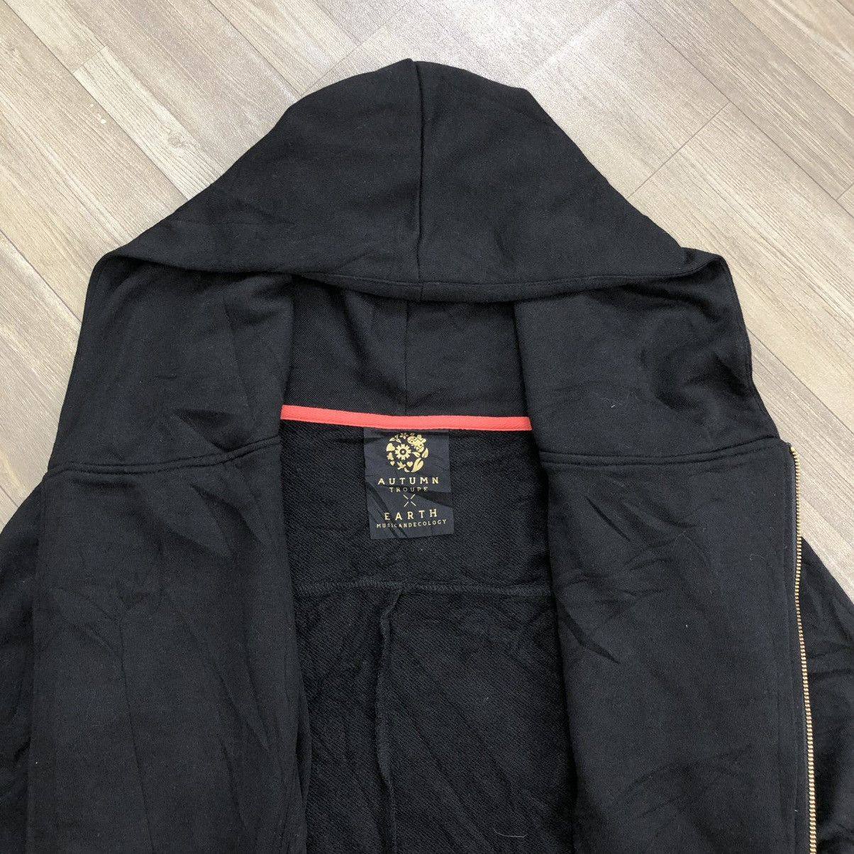 If Six Was Nine × Japanese Brand × Le Grande Bleu (L.G.B.) 2000s Autumn x Earth Asymmetrical Goa Lgb Style Zip Hoodie Size US M / EU 48-50 / 2 - 10 Thumbnail