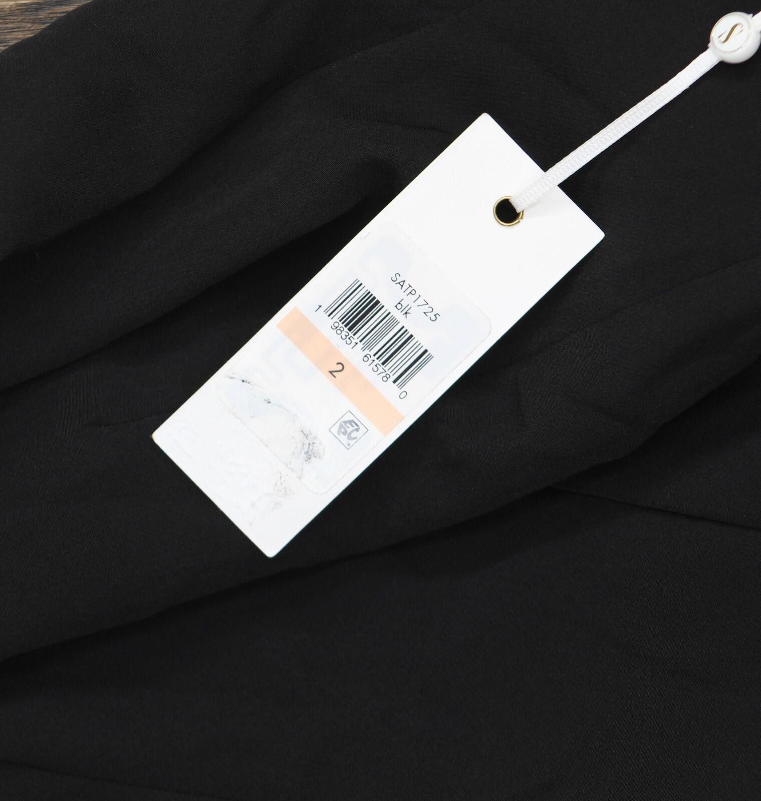 Signal Sport Nwt Siena V-neck Ponte Bodycon Mini Dress Satp1725 Black 2 Size XS / US 0-2 / IT 36-38 - 3 Thumbnail