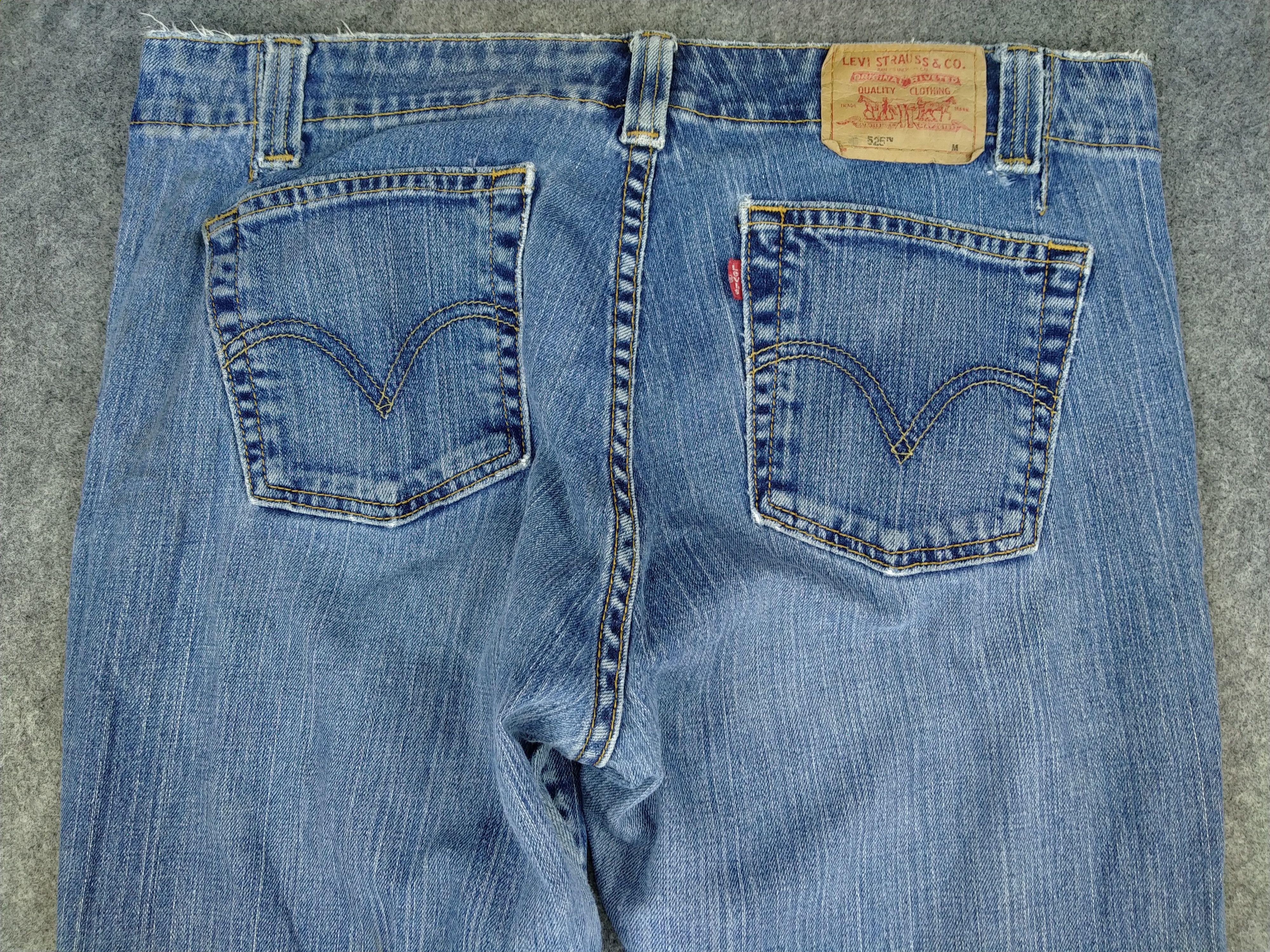 Levi's Vintage Levi's 525 Low Rise Flare Stretch Denim 34x31 -JN752 Size US 34 / EU 50 - 4 Thumbnail