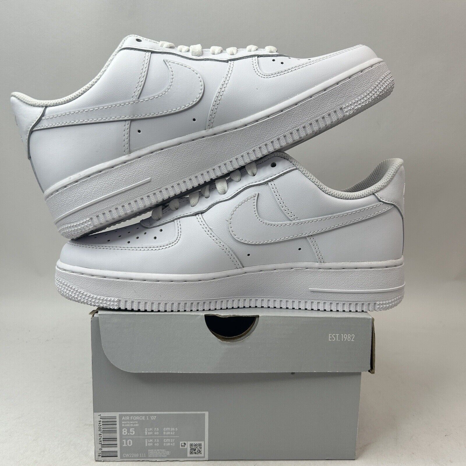 Nike Nike Air Force 1 '07 Low “Triple White” 2024 Size US 8.5 / EU 41-42 - 3 Thumbnail