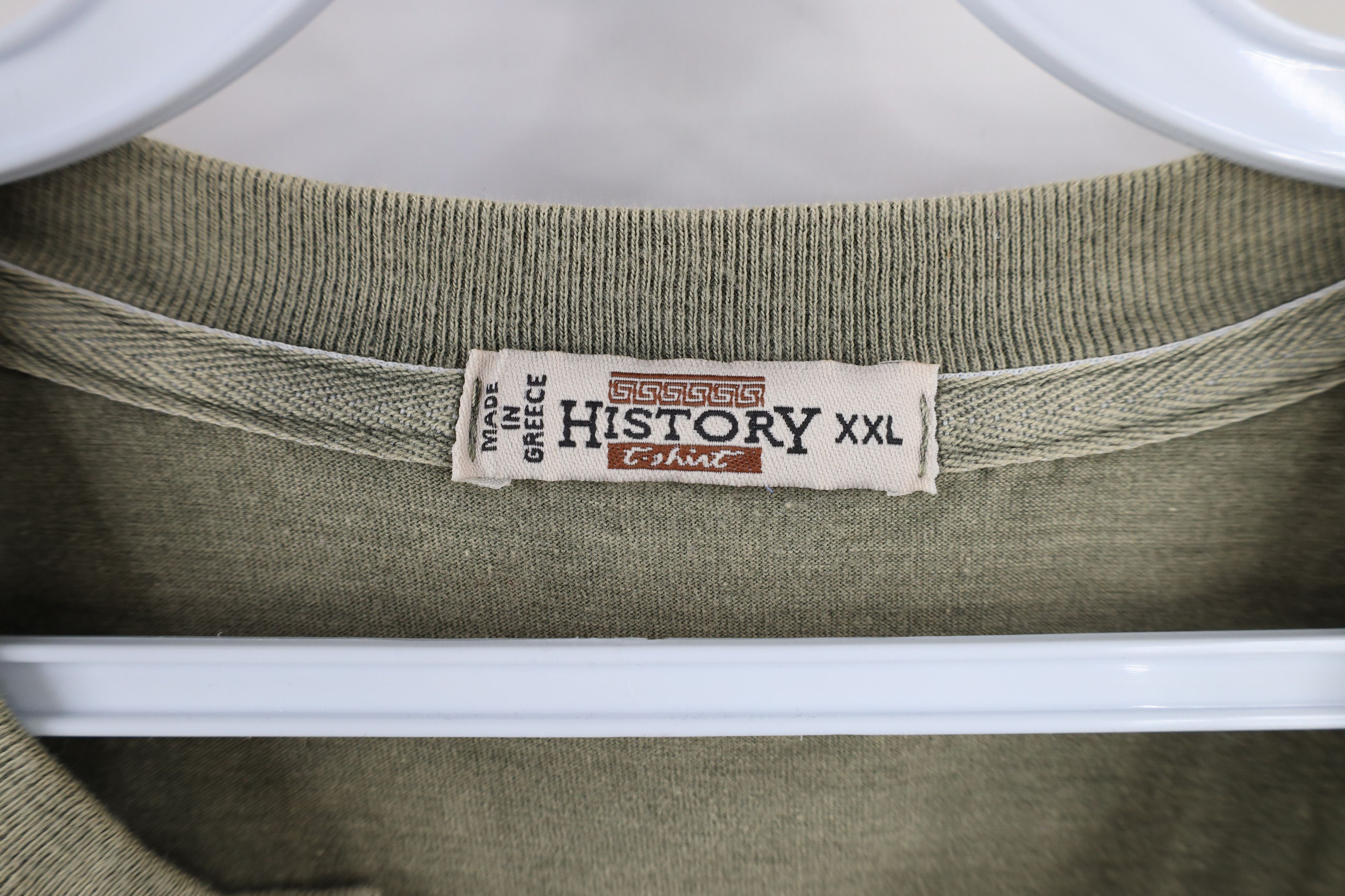 Vintage Vintage 90s Streetwear Wash Spartan Helmet Henley T-Shirt Size US XXL / EU 58 / 5 - 7 Thumbnail