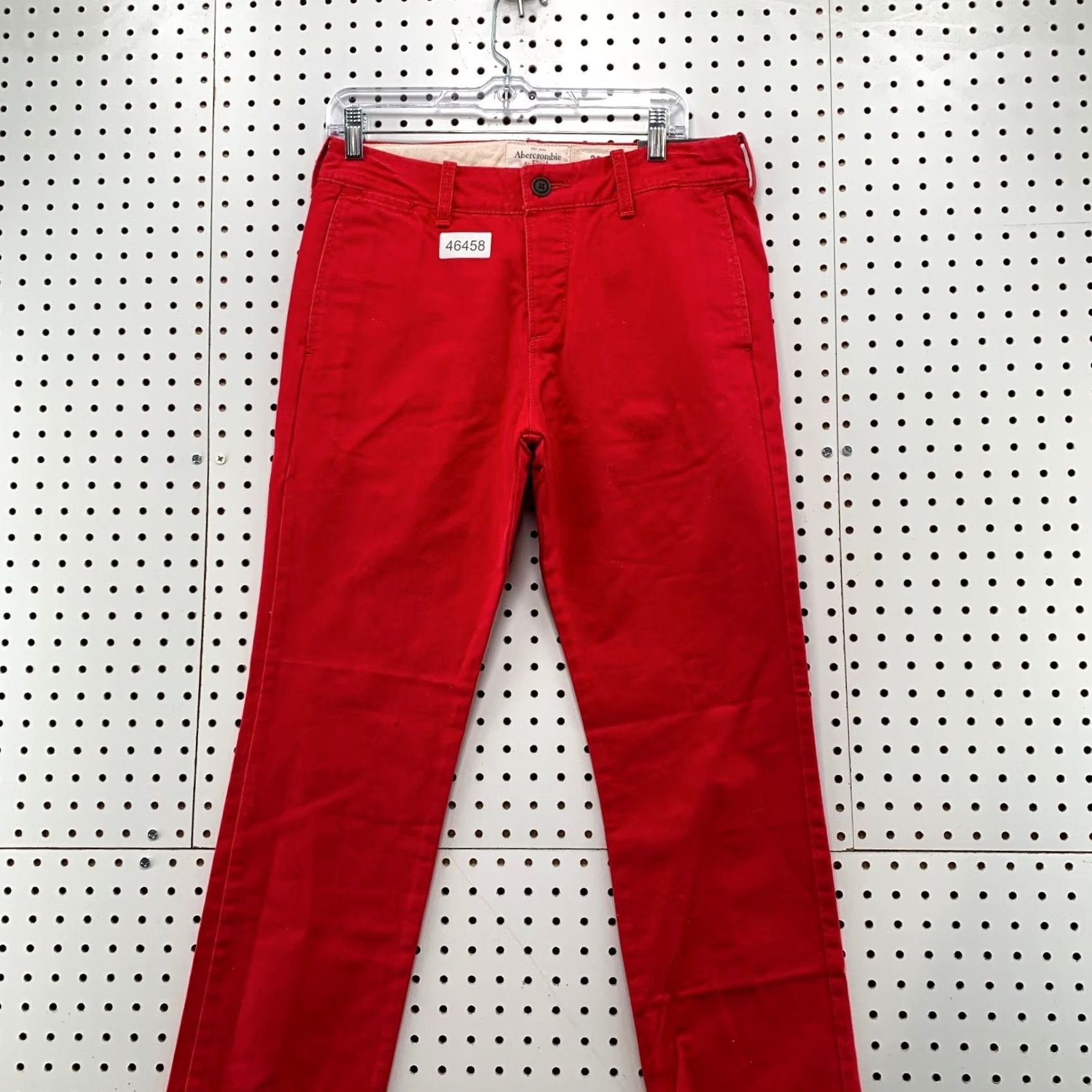 Abercrombie & Fitch Abercrombie Fitch Skinny Chino Pants Mens 30x30 Red NWT Size US 30 / EU 46 - 2 Thumbnail