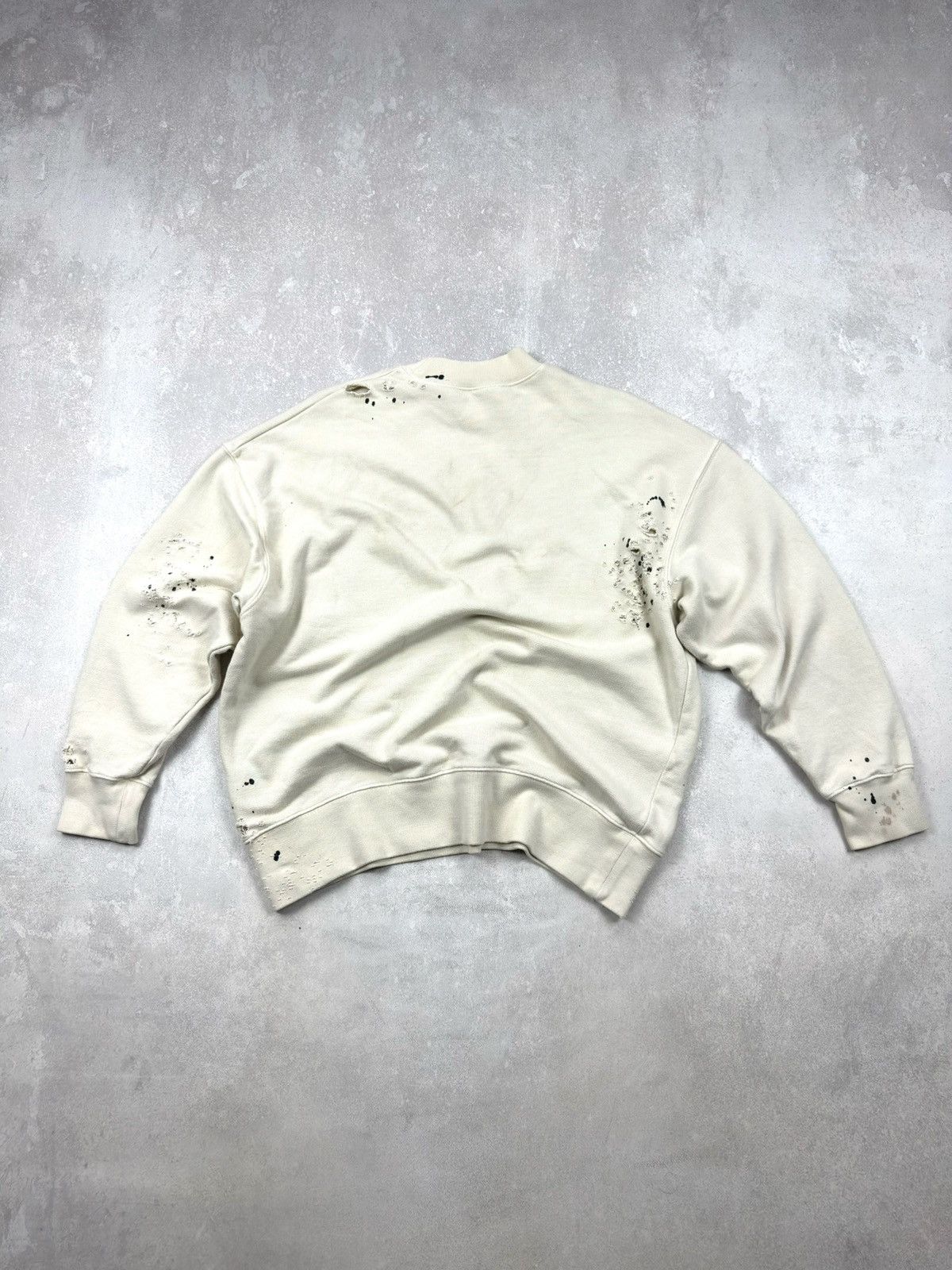 Palm Angels Palm Angeles GD Glittered Logo Distressed Sweatshirt Size US S / EU 44-46 / 1 - 14 Thumbnail
