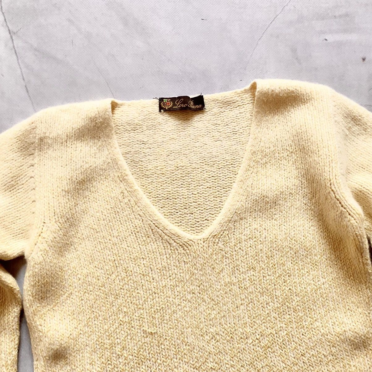 Loro Piana Vintage Loro Piana V-Neck Womens Blend Wool Sweater Size XS / US 0-2 / IT 36-38 - 4 Thumbnail
