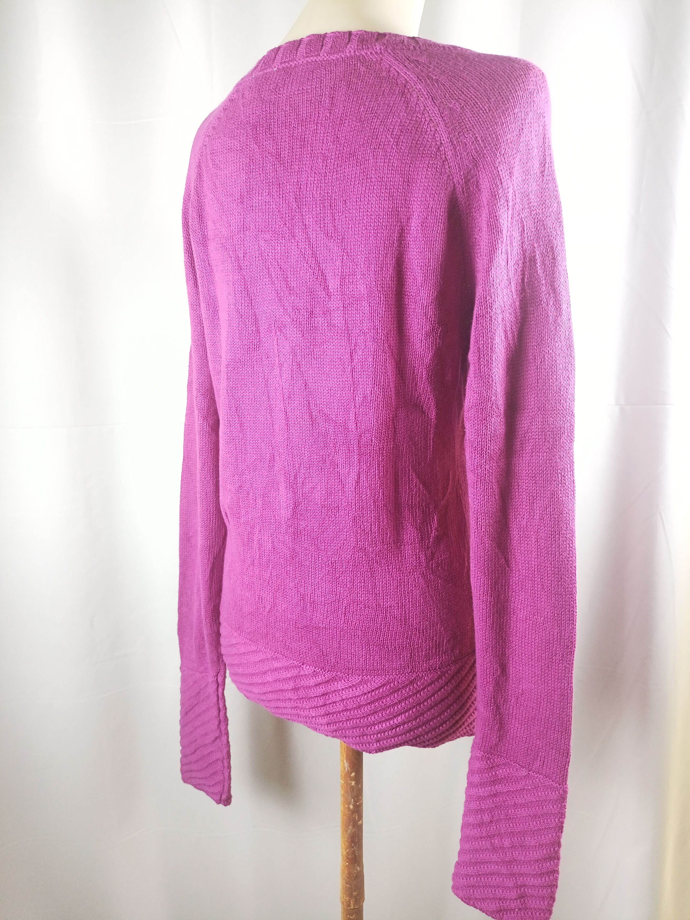 DKNY DKNY JEANS Donna Karan Knitted Sweater V-Neck Size L / US 10 / IT 46 - 7 Thumbnail