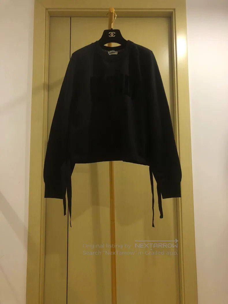 Fendi Black Mink Lettering Sweatshirt