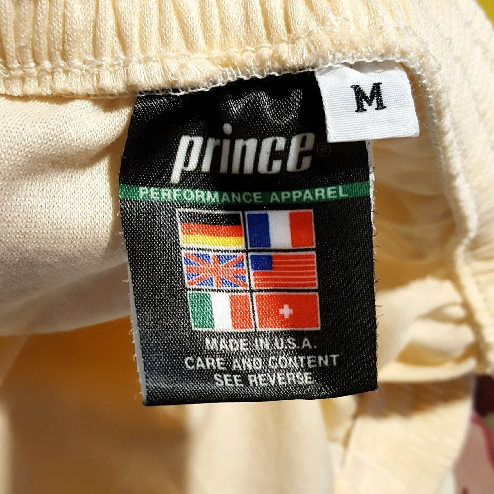 Prince VINTAGE Prince Sports Women's M Peach Tennis Golf Athletic Mini Skirt Short All Seasons Elastic Waist Logo Embroidered 90s Retro Womens Size 32" / US 10 / IT 46 - 5 Thumbnail